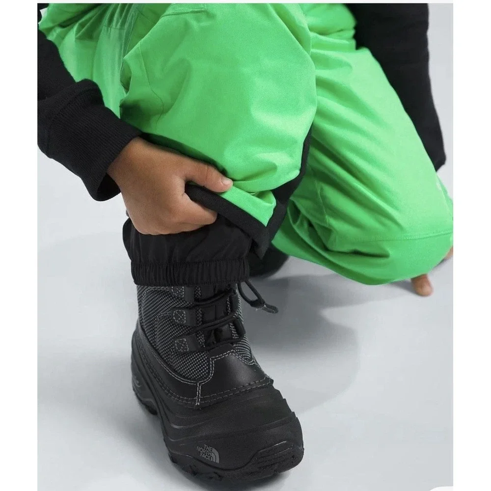 NWT The North Face Kid's Size 4 Freedom Insulated Bib CHLOROPHYLL GREEN Snowsuit